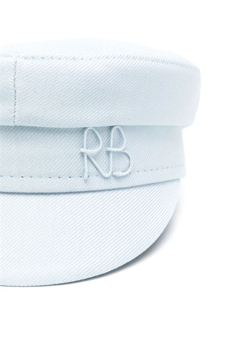 Light blue logo-detail baker boy hat - RUSLAN BAGINSKIY  women RUSLAN BAGINSKIY | KPC077WPWRB077